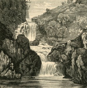 デビルズグレンに落ちる、1898年。 作： Unbekannt