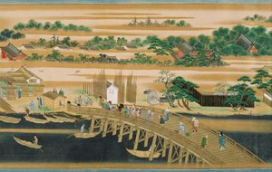 18世紀後半の隅田川の名所 作： Unbekannt