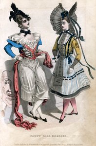 豪華なボールドレス、1830年 作： Unbekannt