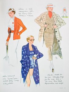 ファッションイラスト、1935 作： Unbekannt