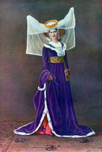 1910年のヘンリー6世の時代の女性のドレス 作： Unbekannt