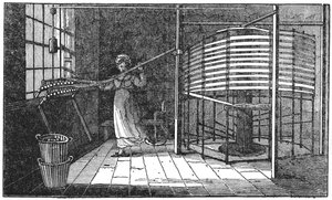 女性のシルクワーカー、スピタルフィールズ、ロンドン、1833 作： Unbekannt