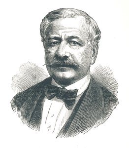 フェルディナンドドレセップス、フランスの外交官、およびその後のスエズ運河の開発者、1893年。 作： Unbekannt