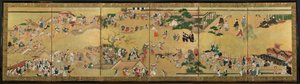 フェスティバルのシーン、1615-99。 作： Unbekannt
