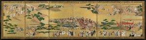 フェスティバルのシーン、1615-99。 作： Unbekannt