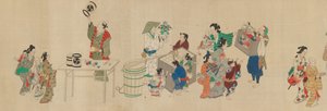 祭りの風景、18 世紀。 作： Unbekannt