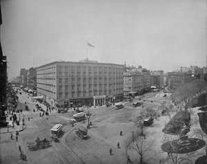 フィフスアベニューとマディソンスクエア、ニューヨーク、c1897。 作： Unbekannt