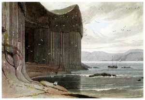 フィンガルズ洞窟、スタッファ、アウターヘブリディーズ、スコットランド。 1814 1956 作： Unbekannt