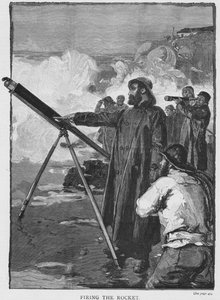 ロケットの発射、c1880 作： Unbekannt