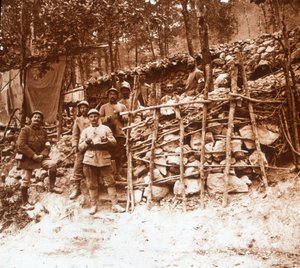 救急ポスト、フランス北部のアルゴンヌ、c1914-c1918 作： Unbekannt