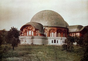 最初のゲーテアナム、正面南ビュー、ドルナッハ、スイス、1922 作： Unbekannt