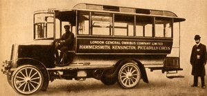 最初のLGOCモーターバス、1904年、1933年。 作： Unbekannt