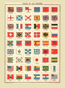 すべての国の旗、1902年。 作： Unbekannt
