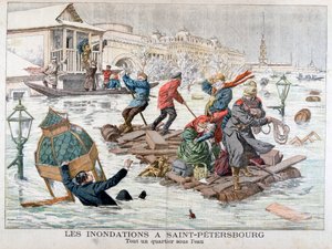 ロシア、サンクトペテルブルクの洪水、1903 作： Unbekannt