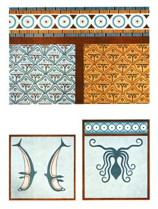 1928年、ギリシャのティリンスの宮殿の床画。 作： Unbekannt