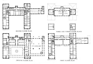 フロアプラン、連邦ビル、ホノルル、ハワイ、1924 作： Unbekannt