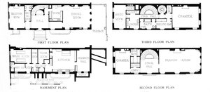 フロアプラン、WKヴァンダービルト夫人の家、ニューヨーク市、1924 作： Unbekannt