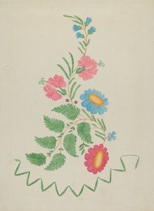花のモチーフ、19351942。 作： Unbekannt