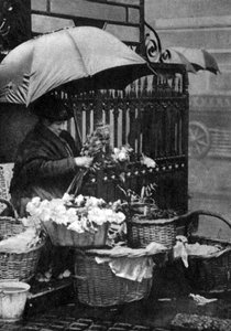 花売り、ピカデリーサーカス、ロンドン、1926-1927 作： Unbekannt