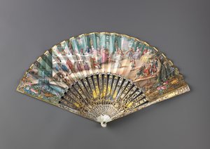 扇子、1760年代。 作： Unbekannt
