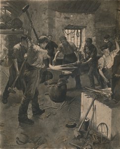 アンカーの鍛造、1892年。