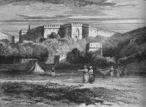 チリアンワラ近郊のフォートロタス、c1880 作： Unbekannt