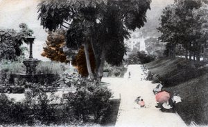 20世紀香港のパブリックガーデンの噴水 作： Unbekannt