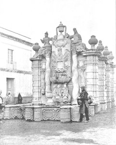 流れ落ちる水、メキシコシティ、メキシコ、c1900。 作： Unbekannt