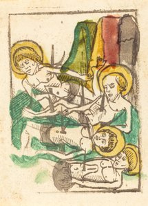 四人の殉教者 - 聖アカシウス、c。 1480年。 作： Unbekannt
