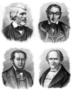 4つの社会理論家：カーライル、オーエン、フーリエ、プルードン、1903 作： Unbekannt