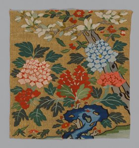 椅子のパネルからの断片中国、カッス、清王朝 1644-1911、16541772。 作： Unbekannt