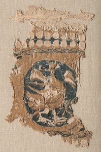 800年代から900年代にかけて、ラウンデルとボーダーの吊り下げからの断片。 作： Unbekannt