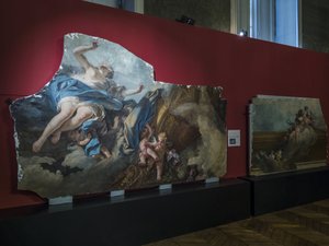 ルイ・デュラモー(1733-1796)の絵画「オーロールの上昇」の断片。(オルレアン王宮の装飾品で、王女の控え室に展示されていたもので、ローハンホテルのために作られたもの）。)ホテル・ド・スービズ（パリ 作： Unbekannt