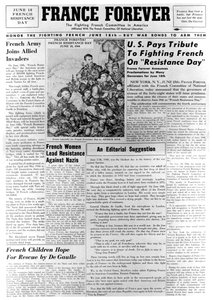 France Forever、新聞、1944年6月18日 作： Unbekannt
