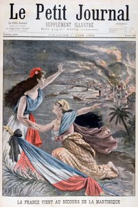 フランスがマルティニーク島を支援、1902年 作： Unbekannt