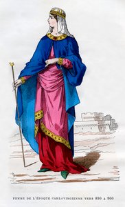 キャロリン人の時代のフランク族の女性、890-900 1882-1884 作： Unbekannt