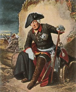 1936年6月18日、1757年6月18日のコリンの戦いの後のフレデリック大王。