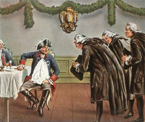 フレデリック大王とグレイフェンベルク出身の男性、1784年、1936年。