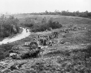 フランス第75砲兵砲台、フランス、エーヌ、1918年7月18日 作： Unbekannt