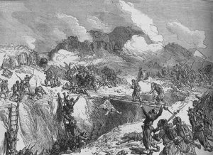 マラホフに対するフランスの攻撃、c1880 作： Unbekannt