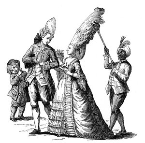 フランスの衣装、1885