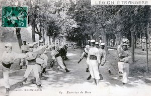 フランス外人部隊、シディベルアベス、アルジェリア、1910 作： Unbekannt
