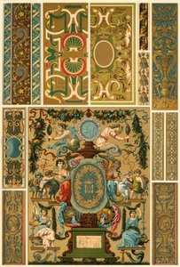 フランス ルネッサンスの壁画、多色塗装の彫刻、織物、本の表紙、1898 年。 作： Unbekannt