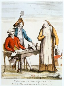 1789年フランス革命：反聖職者主義 作： Unbekannt
