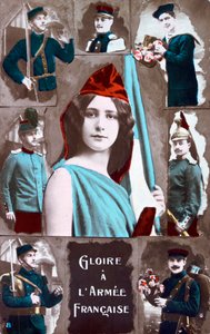 フランス第一次世界大戦のはがき、1914-1918 作： Unbekannt