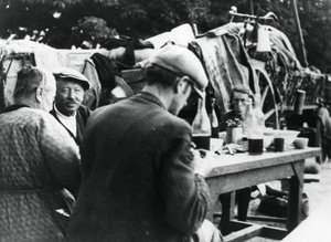 1940年7月16日、フランスおよびベルギーの難民、ランブイエ、フランス 作： Unbekannt