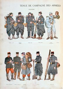 フランス軍の制服、第一次世界大戦、1914