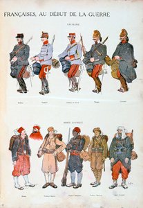 フランス軍の制服、第一次世界大戦、1914 作： Unbekannt