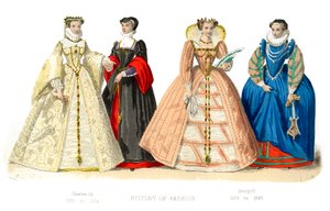 フランスの衣装：チャールズ9世、ヘンリー3世、1882年