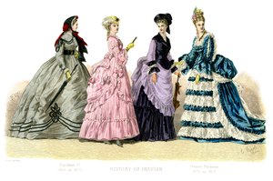 フランスの衣装：ナポレオン3世、現在のファッション、1882年 作： Unbekannt